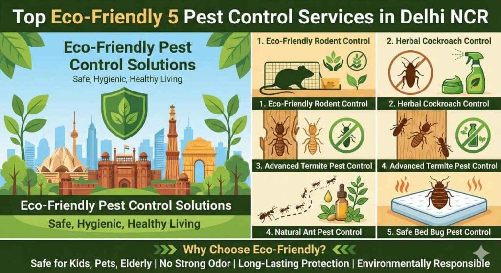 Top 5 Eco-Friendly Pest Control Services in Delhi NCR